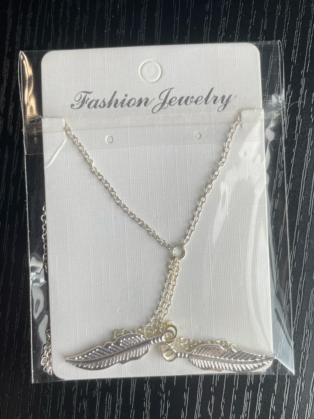 NIB choice of all Double Dangle Feather Charms Y Necklace